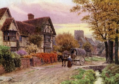 October Evening at Steventon, Berkshire by Alfred Robert Quinton